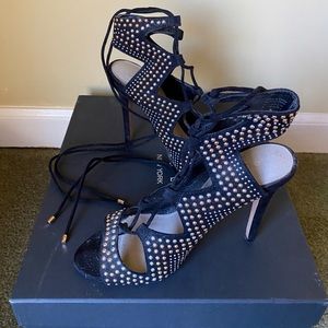 Lace Up High Heels